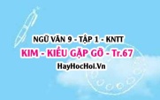 Soạn bài Kim Kiều gặp gỡ trang 67 lớp 9 tập 1 Kết nối tri thức